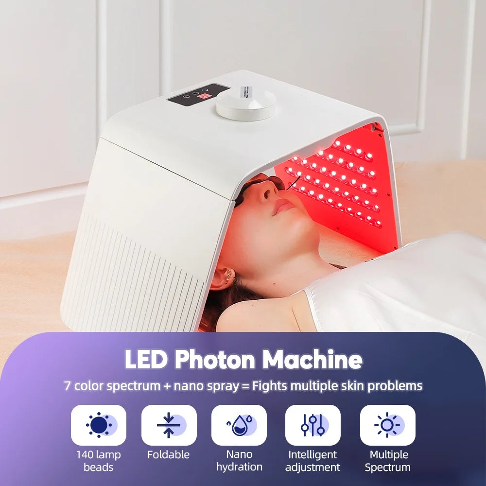 7-Color LED Light Therapy at Home Spa Device with Nano Spray (Full Body)