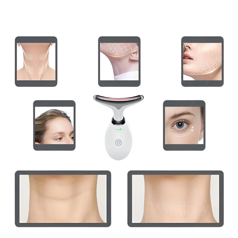 7 Color LED Face and Neck Massager (Red Light Therapy)