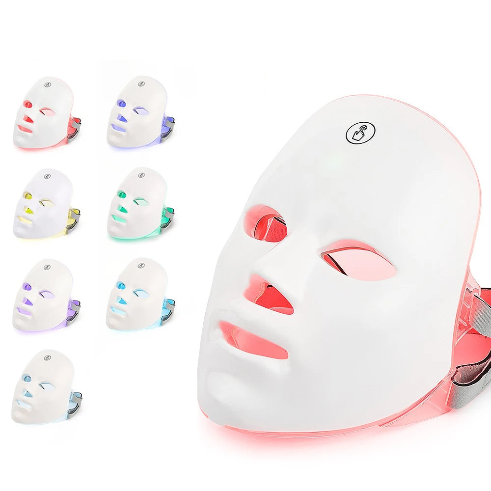 7 Color Led Face and Neck Mask (Red Light Therapy)